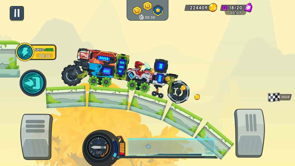 Space Car Race Poster Space Car Race Poster